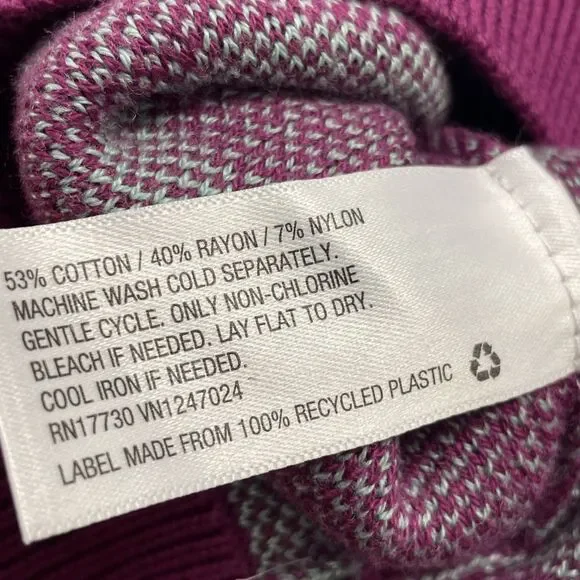 New! Future Collective Purple Green Floral Knit Crop Tank Top Size 4X - Picture 3 of 5